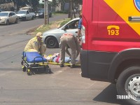 Siate socorre motociclista após colisão no Jardim Copacabana