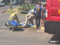 Siate socorre motociclista após colisão no Jardim Copacabana