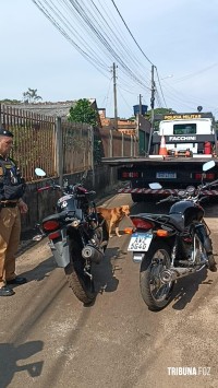 Policia Militar recupera duas motos furtadas na Favela da Brás