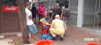 Siate socorre idosa após queda no centro de Foz do Iguaçu