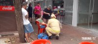 Siate socorre idosa após queda no centro de Foz do Iguaçu