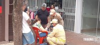 Siate socorre idosa após queda no centro de Foz do Iguaçu