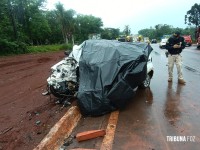 Homem que esfaqueou a ex-esposa morre após acidente de trânsito na Av. das Cataratas