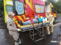 Siate socorre duas vítimas após queda de moto na Vila Maracanã