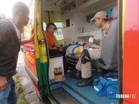 Siate socorre duas vítimas após queda de moto na Vila Maracanã