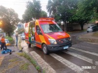 Siate socorre duas vítimas após queda de moto na Vila Maracanã