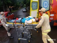 Siate socorre duas vítimas após queda de moto na Vila Maracanã