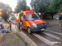 Siate socorre duas vítimas após queda de moto na Vila Maracanã