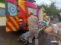 Siate socorre duas vítimas após queda de moto na Vila Maracanã