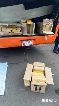 Receita Federal apreende ônibus escolar com 65,1 Kg de maconha na Ponte da Amizade