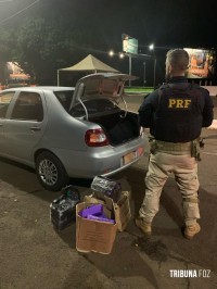 PRF apreende 49 Kg de maconha após perseguição na BR-277 em Santa Terezinha de Itaipu