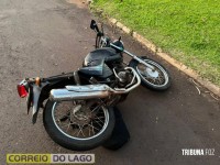 Quatro pessoas ficam feridas em acidente envolvendo duas motos no bairro Vila Rica, em Santa Helena