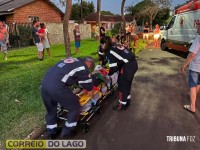 Quatro pessoas ficam feridas em acidente envolvendo duas motos no bairro Vila Rica, em Santa Helena