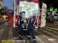 Quatro pessoas ficam feridas em acidente envolvendo duas motos no bairro Vila Rica, em Santa Helena