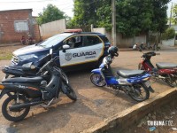 Guarda Municipal apreende quatro motos, sendo duas furtadas e duas adulteradas na Favela do Bolo