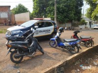 Guarda Municipal apreende quatro motos, sendo duas furtadas e duas adulteradas na Favela do Bolo