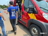 Motociclista fica gravemente ferido após colisão na Vila A