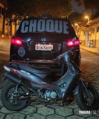 CHOQUE recupera motocicleta furtada, no centro de Foz do Iguaçu