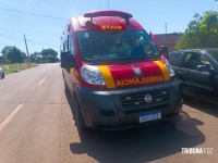 Siate socorre pedestre atropelado por moto no Jardim Copacabana