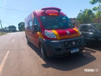 Siate socorre pedestre atropelado por moto no Jardim Copacabana