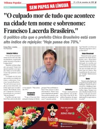 PT assume oposição ao prefeito Chico Brasileiro e Vitorassi explana os inúmeros problemas da cidade