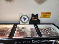 Policia Federal e MAPA apreendem 1,8 tonelada de carne contrabandeada da argentina