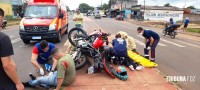 SIATE e SAMU socorrem motociclistas na Av. Morenitas