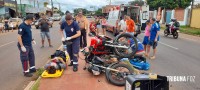 SIATE e SAMU socorrem motociclistas na Av. Morenitas