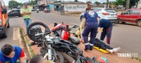 SIATE e SAMU socorrem motociclistas na Av. Morenitas