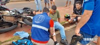 SIATE e SAMU socorrem motociclistas na Av. Morenitas