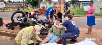 SIATE e SAMU socorrem motociclistas na Av. Morenitas