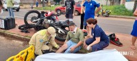 SIATE e SAMU socorrem motociclistas na Av. Morenitas