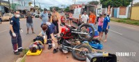 SIATE e SAMU socorrem motociclistas na Av. Morenitas