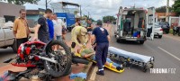 SIATE e SAMU socorrem motociclistas na Av. Morenitas