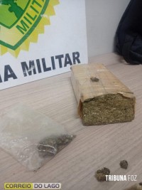 Duas menores e um rapaz são detidos pela PM em posse de drogas no Balneário Terra das Águas, em Santa Helena