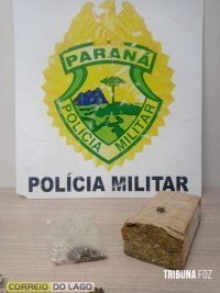 Duas menores e um rapaz são detidos pela PM em posse de drogas no Balneário Terra das Águas, em Santa Helena