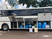 Policia Federal e Receita Federal apreendem ônibus de turismo com mercadorias descaminhadas