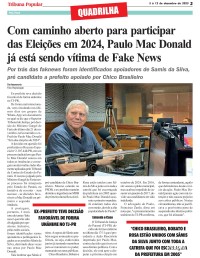 Com caminho aberto para participar das Eleições em 2024, Paulo Mac Donald já está sendo vítima de Fake News