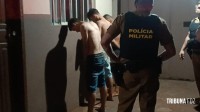 Três assaltantes que roubaram hotel são presos pela Policia Militar