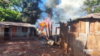 Incêndio destrói residência em São Miguel do Iguaçu