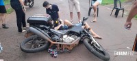 Motociclista é socorrido pelo Siate após colisão no Jardim Patriarca