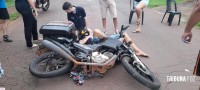 Motociclista é socorrido pelo Siate após colisão no Jardim Patriarca