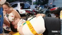 Motociclista é socorrido pelo Siate após colisão no Jardim Patriarca