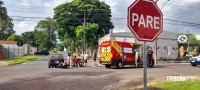 Siate socorre duas vítimas após colisão na Vila Yolanda