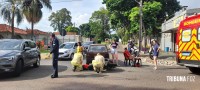 Siate socorre duas vítimas após colisão na Vila Yolanda