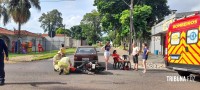 Siate socorre duas vítimas após colisão na Vila Yolanda