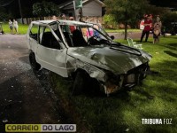 Grave acidente de trânsito deixa veículos destruídos e duas mulheres feridas em Santa Helena