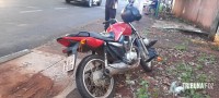 Motociclista é socorrido pelo Siate após colisão no Boicy