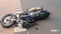 Siate socorre motociclista após colisão na Av. General Meira