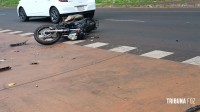 Siate socorre motociclista após colisão na Av. General Meira